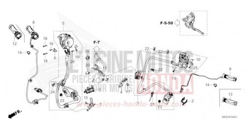COMMUTATEUR/CABLE (DCT) CRF1100D2L de 2020